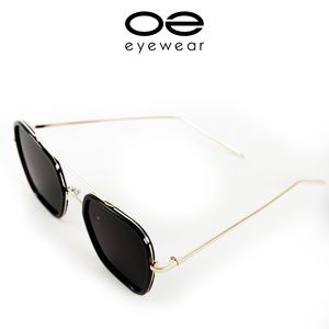 O2 Eyewear 92001 Rectangular Sunglasses(BK)